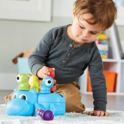 Learning Resources Huey The Fine Motor Hippo: Educational Baby & Toddler Learning Toy For Memory & Motor Skills -Learning Resources GUEST 029d7dfe 0ed9 46d4 9317 a86fc7632b72