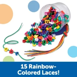 Learning Resources Lowercase Lacing Alphabet, Ages 3+