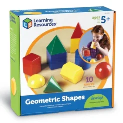 Learning Resources Large 3" Geometric Shapes Set - 10 Pieces, Ages 5+ Geometry For Kids, Math Learning Games For Kids -Learning Resources GUEST 08ddbfc4 193f 43f5 88d8 387bc601ef7e