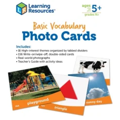 Learning Resources Basic Vocabulary Photo Cards, Ages 5+ -Learning Resources GUEST 098f4a60 e58b 4428 9b2a 2bd69536189b