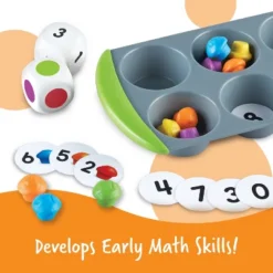 Learning Resources Mini Muffin Match Up, Fine Motor Game, Ages 3+