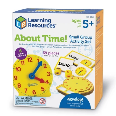 Learning Resources About Time! Group Activity Set, Classroom Set, 6 Write & Wipe Clocks 4 Learning Resources About Time! Group Activity Set, Classroom Set, 6 Write & Wipe Clocks - Image 2