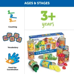 Learning Resources 1-10 Counting Cans Set, Ages 3+ -Learning Resources GUEST 19b36fe0 c6da 45bb 839b 03b23d8ce407