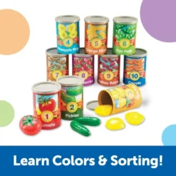 Learning Resources 1-10 Counting Cans Set, Ages 3+