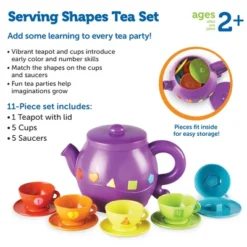 Learning Resources Serving Shapes Tea Set, Color Recognition And Counting Toy, 11 Pieces, Ages 2+ -Learning Resources GUEST 1d4fa07c a79f 4037 98c7 e24e8f2d0769