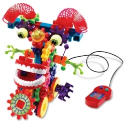 Learning Resources Gears! Gears! Gears! Motorized Wacky Wigglers Gears Building Set, 130 Pieces