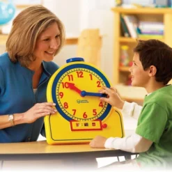 Learning Resources Primary Time Teacher 12-Hour Learning Clock, Teaching Clocks For Kids, Ages 4+ -Learning Resources GUEST 2ee225e3 778d 4453 93fd f59b78ab1584