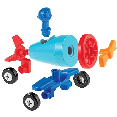 Learning Resources 1-2-3 Build It! Car, Boat, Plane, 15 Pieces 4 Learning Resources 1-2-3 Build It! Car, Boat, Plane, 15 Pieces - Image 2