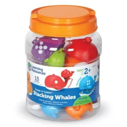 Learning Resources Snap-n-Learn Stacking Whales, Educational Toys -Learning Resources GUEST 33640922 5411 4911 a543 d8be4a1bd526