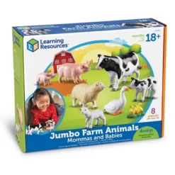 Learning Resources Jumbo Farm Animals Mommas And Babies - 8 Pieces, Ages 18+ Months Toddler Learning Toys, Farm Animal Figures For Kids -Learning Resources GUEST 399d2145 e312 4f82 ade5 04f7139155c8