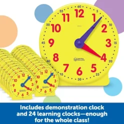 Learning Resources Classroom Clock Kit, 60 Pieces, Ages 5+ 8 Learning Resources Classroom Clock Kit, 60 Pieces, Ages 5+ -Learning Resources GUEST 4359d5f6 d244 4914 ae5b fb6685aee6c5