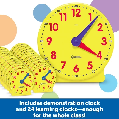 Learning Resources Classroom Clock Kit, 60 Pieces, Ages 5+ 5 Learning Resources Classroom Clock Kit, 60 Pieces, Ages 5+ - Image 3