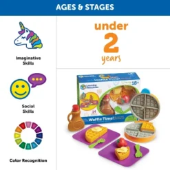 Learning Resources New Sprouts Waffle Time, 14 Piece Set, Ages 18 Mos+ -Learning Resources GUEST 516cbfcb e814 432a 9848 698cd6f33e64