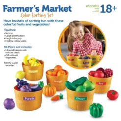 Learning Resources Farmers Market Sorting Set: Preschool Educational Math & Counting Kit With Plastic Cups -Learning Resources GUEST 51b6ce9e c41b 4317 b2d9 60400b0dbe2c