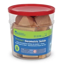 Learning Resources Wood Geometric Solids, Set Of 19 -Learning Resources GUEST 58d69020 4072 40aa 9224 65030f2db1a0