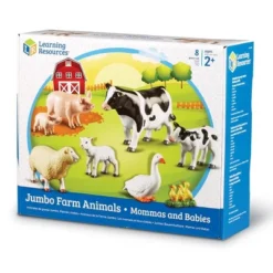 Learning Resources Jumbo Farm Animals Mommas And Babies - 8 Pieces, Ages 18+ Months Toddler Learning Toys, Farm Animal Figures For Kids -Learning Resources GUEST 627572f6 fb21 45e0 8c48 7eee27d3553a