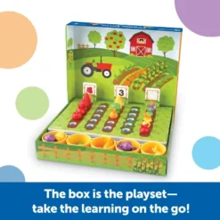 Learning Resources Veggie Farm Sorting Set, 46 Pieces, Ages 3+
