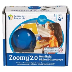 Learning Resources Zoomy 2.0 Blue Handheld Digital Microscope