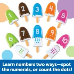 Learning Resources Smart Snacks Number Pops, Set Of 10, Ages 2 +