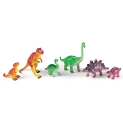 Learning Resources Jumbo Dinosaurs, Mommas And Babies, T-Rex, Stegosaurus, And Brachiosaurus, 6 Animals
