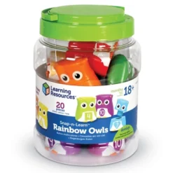 Learning Resources Snap-n-Learn Rainbow Color, Shape, Letter Owls -Learning Resources GUEST 830af62b 74a8 46e4 bb18 89df01649bd8