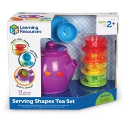 Learning Resources Serving Shapes Tea Set, Color Recognition And Counting Toy, 11 Pieces, Ages 2+ -Learning Resources GUEST 9948106a d1d4 4e00 9d5e 2b20907e93fd