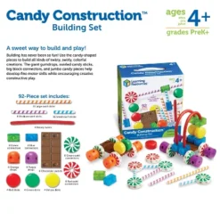 Learning Resources Candy Construction Set, 92 Pieces -Learning Resources GUEST 999a0206 5985 42dd 95bf 16070adff13f