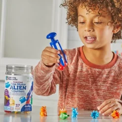 Learning Resources Grab & Sort Fine Motor Alien Counters