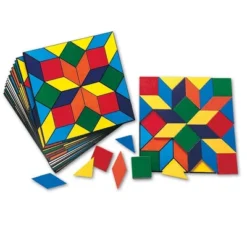 Learning Resources Parquetry Blocks & 20 Pattern Cards, 53 Piece Set, Ages 4+