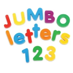 Learning Resources Jumbo Magnetic Letters & Numbers Combo Set - 116 Pieces, Ages 3+ Toddler Learning Toys, ABC For Toddlers