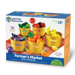 Learning Resources Farmers Market Sorting Set: Preschool Educational Math & Counting Kit With Plastic Cups -Learning Resources GUEST cb19c9be 04ab 43d7 bb4b 182430da4185
