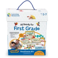 Learning Resources All Ready For First Grade Readiness Kit - 67 Pieces, Ages 5+ Kids Learning Activities