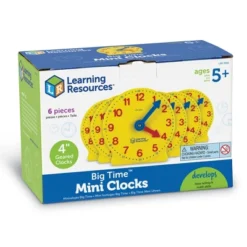 Learning Resources Gear Clock, 4 Inch, Set Of 6, Ages 5+ -Learning Resources GUEST d096f7a6 380f 481b 988c e7e3c92bfea5