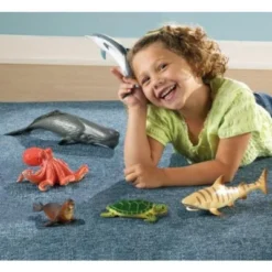Learning Resources Jumbo Ocean Animals I Octopus, Whale, Shark, Sea Turtle, Seal, And Dolphin, 6 Animals -Learning Resources GUEST d65adeaa f2ab 476c 821c 289a604604b0
