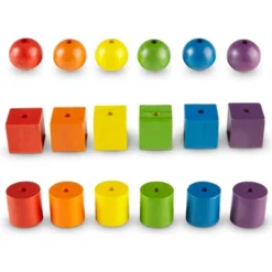 Learning Resources Wooden Beads, Six Colors, 110 Pieces, Ages 3 And Up -Learning Resources GUEST d76039fe 45d0 4ec9 91af 8145229ee36c