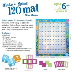 Learning Resources Make A Splash 120 Mat Floor Game, Ages 6+ -Learning Resources GUEST da198a4b 36cb 40b3 9c9e ea795f22242e