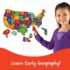 Learning Resources Magnetic U.S. Map Puzzle - 44pc: Educational Teaching Aid, Preschool-Kindergarten Grade, 44 Pieces -Learning Resources GUEST dd96c5c8 eb66 4020 ab10 f2ee1ccf5eb2