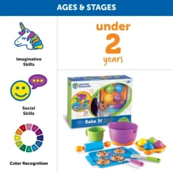 Learning Resources New Sprouts Bake It!, 15 Pieces, Ages 18 Mos+ -Learning Resources GUEST e4c130e1 2cf6 4188 9230 a10506a16754