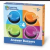 Learning Resources Answer Buzzers - 4pk: Teaching Aid, Educational Tools For Kindergarten & Preschool
