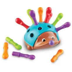 Learning Resources Spike The Fine Motor Hedgehog: Stacking Toys & Sorting Set, 14 Pieces, Develops Fine Motor Skills